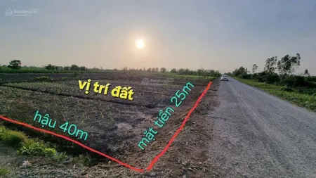 Cần bán đất vườn mặt tiền rộng thoáng mát tại tân thành thủ thừa