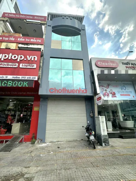 CHO THUÊ NHÀ MẶT TIỀN ĐƯỜNG 3/2, QUẬN 10 - TRỆT, 3 LẦU TRỐNG SUỐT - KINH DOANH TỰ DO