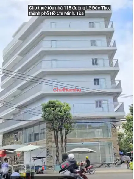 CHO THUÊ TÒA NHÀ VĂN PHÒNG GÓC 2 MẶT TIỀN LÊ ĐỨC THỌ
