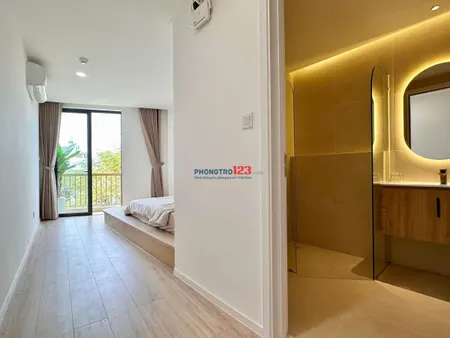 Cho thuê căn hộ một phòng ngủ, full nội thất, thang máy, ban công ,Trần Đình Xu quận1