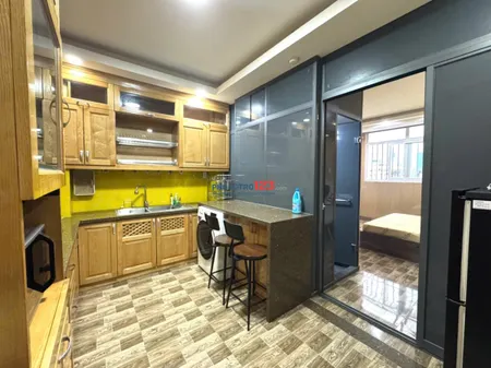 Căn hộ 1 Phòng Ngủ 45m2 Gần Bùi Viên, Cầu Ông Lãnh. Full nội thất cửa sổ view bitexco thang máy