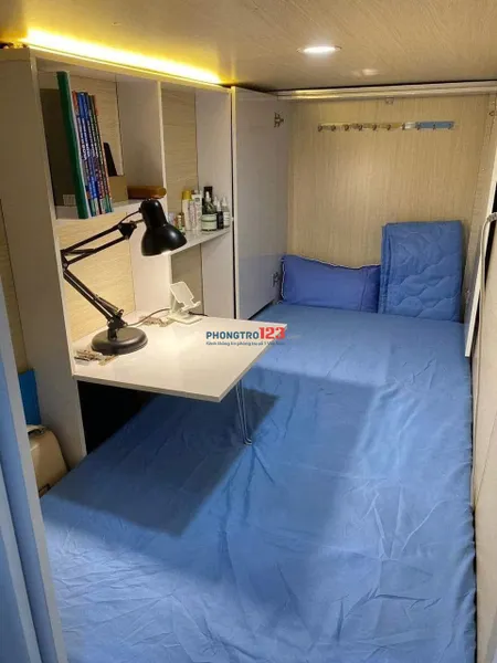 Cho thuê giường KTX cao cấp - khu Tên Lửa đối diện Aeon Bình Tân - Full nội thất - Chỉ 1tr3/tháng