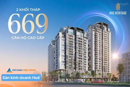 Vip! hue heritage căn hộ cao cấp tại đống đa liền kề vinpearl huế layout 2pn, sổ lâu dài
