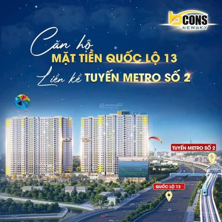 Chính chủ ra căn 2pn2wc vị trí mặt tiền quốc lộ 13 liền kề ga metro thanh toán 5% nhận nhà