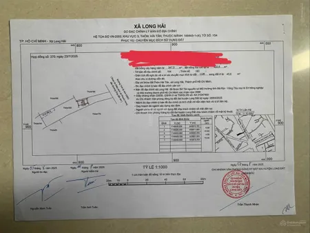 Bán đất tại thị trấn long hải, 12 tỷ thương lượng, 836 m2, mặt tiền 7m