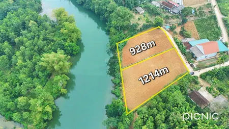 Bán đất bám sông 928.7m2 gần full thổ cư tại yên thuỷ, hoà bình. giá 1,55 tỷ