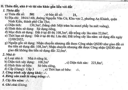 Phát mãi căn nhà 3 tầng vuông vắn 6,2mx17,45m trung tâm ninh kiều giá tốt