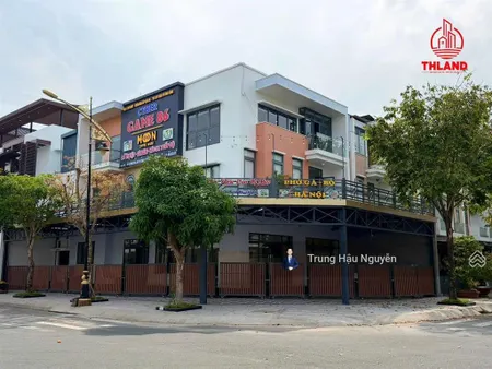 Nhà góc 2 mặt tiền lê trọng tấn đảo phú gia phú cường, kế siêu thị go, lộ 22m, 14x24m, 3 tẩng shr