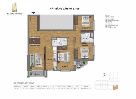 Chính chủ cho thuê căn hộ chung cư cao cấp 3PN, 2VS Ramada Hạ Long Bay View