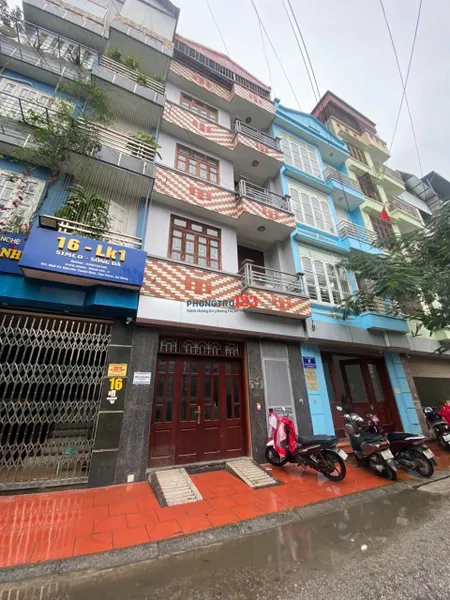 Cho thuê LK mới hiện đại có hầm KĐT Simco Vạn Phúc. DT 80m x 5 tầng 1 hầm, mt 6m. Giá 18tr.