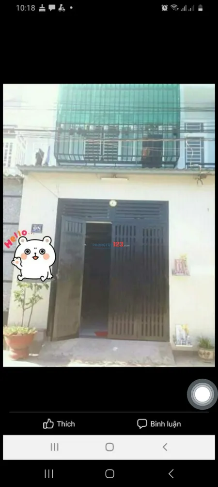 Chính chủ cho thuê nhà nguyên căn tại số 8 lô 1 khu dân cư phi trường, Cần Giuộc, Long An