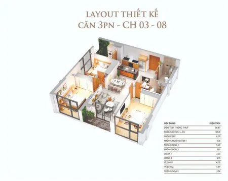 Cho thuê ch góc 3pn 2wc 96m2 tại khai sơn city, giá chỉ 9.5tr