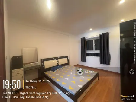 Cho thuê căn hộ chung cư nguyễn thị định, 100m2 3n 2wc căn góc full đồ, giá 15tr/th