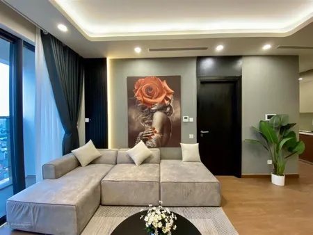 Cho thuê căn hộ discovery central 67 trần phú, 2 phòng ngủ đủ đồ, giá 20 tr/th