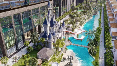 Mở bán sky villa noble crystal tây hồ 280m2 view hồ tây và sông hồng cầu nhật tân về đêm