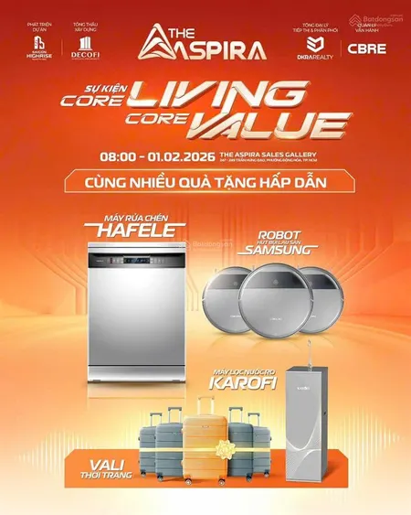 Độc quyền bán căn 2pn 2wc the aspira | giá tốt nhất giỏ 2,6 tỷ (luôn vat)