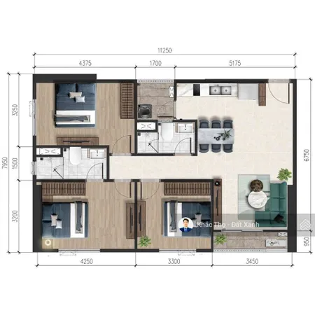 Bán căn hộ 3pn + 2wc bằng giá hđmb tại a&t sky garden, 2,91 tỷ bao thuế phí 0933 998 ***