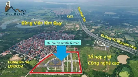 Bán lô 3 mặt thoáng 107.3m2 trục đường quy hoạch 25m khu đấu giá lễ pháp xã phúc thịnh
