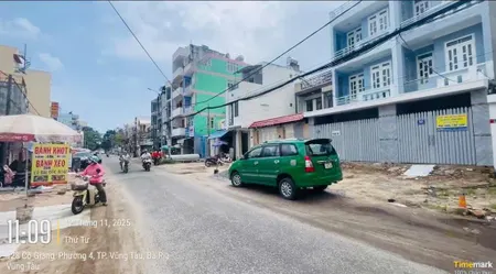 Bán đất 2 mặt tiền cô giang p4 vũng tàu (dt 234m2 full thổ cư). đường 16m mới mở giá 20 tỷ tl