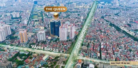Trực tiếp cđt the queen 360 giải phóng 2pn hướng đông nam tầng cao rẻ nhất dự án full nội thất