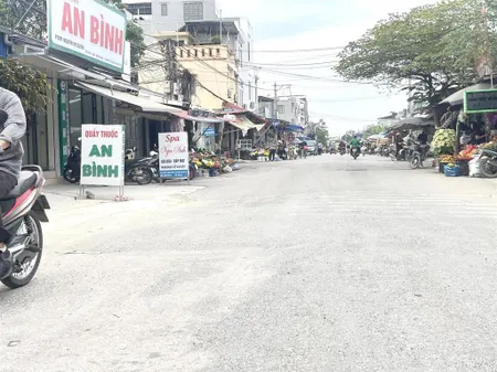 Trục chính chợ bứa làng nguyệt an lão kinh doanh buôn bán sầm uất đường đang làm 12m