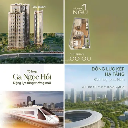 Căn hộ 1pn sản phẩm đầu tư chiến lược hữu hạn tại greenera southmark ngọc hồi