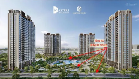 3pn rộng 90.8m² vision view thoáng | view nội khu xanh & cao tốc hnhp