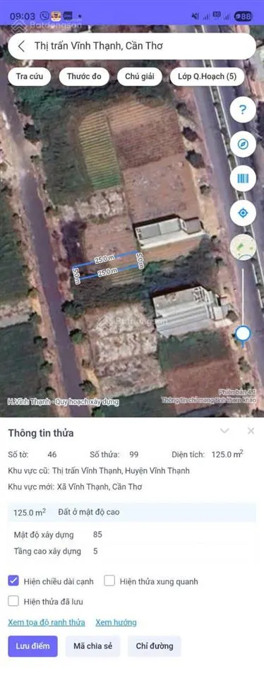 Bán đất nền dự án tại, khu tái định cư và dân cư khu hành chính vĩnh thạnh, giá ưu đãi, 125m2