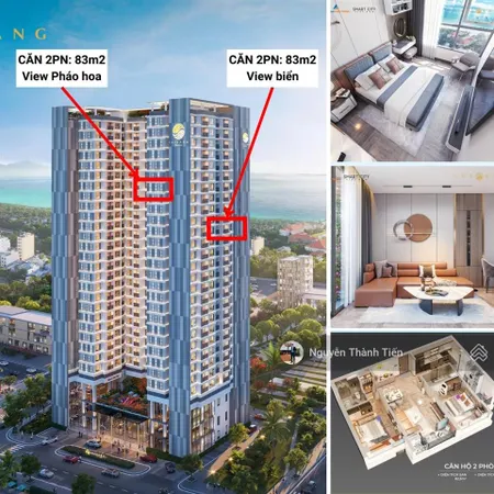 Cần tiền nên nhượng lại căn hộ 2pn, 83m2 rẻ hơn thị trường ngay biển mỹ khê cam kết giá tốt nhất
