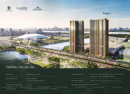 Căn 1 p ngủ 41,3m2 lumiere essence peak, vinhomes cổ loa, view hồ, giá rẻ nhất thị trường chỉ 6,8tỷ