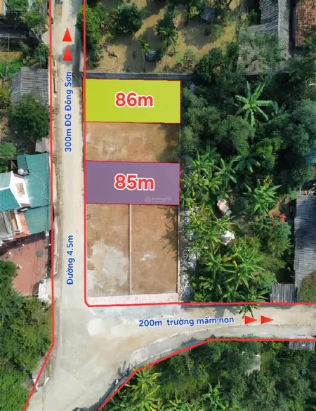 Bán lô đất 86.2m2 tại phú nghĩa mặt tiền 6m đường thông chỉ 2.850 tỷ