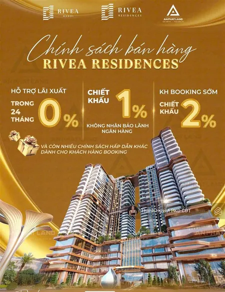 Cc rivea hà nội căn 2pn tầng 9 diện tích 62m2 hướng nam sảnh căn hộ view hồ vĩnh hưng giá 7,6 tỷ