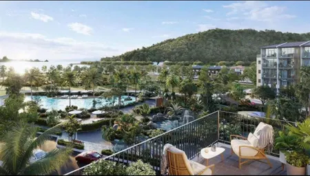 Liền kề cách biển 20m, 87m2 xây 4 tầng thiết kết phong cách resort living vị trí trung tâm hạ long