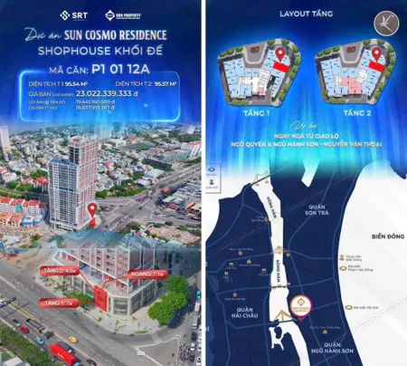 Cực sốc!! còn sót lại căn shophouse khối đế duy nhất view trực diện sông hàn đà nẵng, view pháo hoa