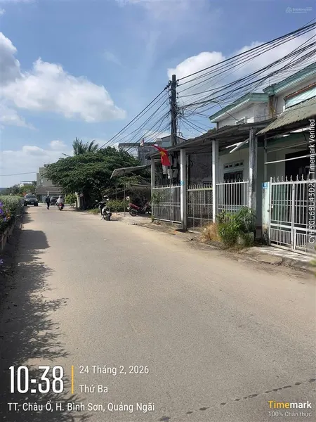 Bán lô đất bờ kè thị trấn châu ổ bình sơn quảng ngãi