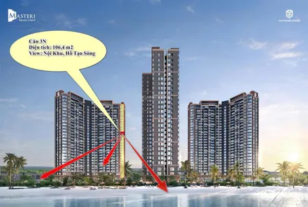 Bán căn 3pn 113m2 kính cong panorama ôm trọn hồ tạo sóng, lãi 0%, ân hạn 3 năm, l/h 0344 131 ***