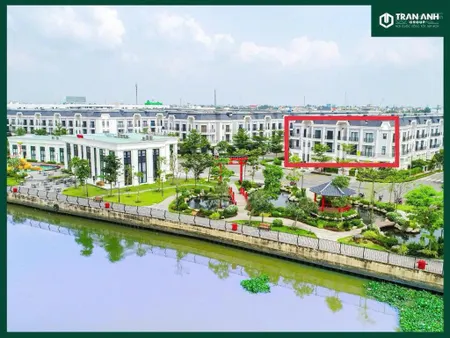 Nhà phố 75m2 giá 2tỷ, view sông vàm cỏ đối diện cafe công viên hoàn thiện tặng full nội thất