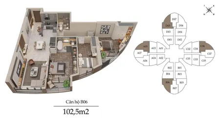 Giá siêu hời 9.5tỷ, 102,5m2, 3pn, 2wc tại giải phóng, thanh xuân