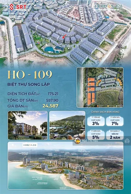 Bán biệt thự song lập tại horizon bay hạ long, 5 tầng, chiết khấu 7%
