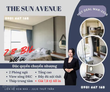 [hiếm] độc quyền chuyển nhượng 2pn 76m2 view sông đkc chỉ 7,8 tỷ thương lượng. 0901 667 ***
