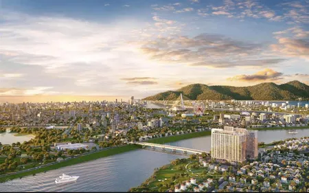 Căn ngoại giao sân vườn view sông giá chỉ 3.153 tỷ diện tích 62,6m2 sun spana