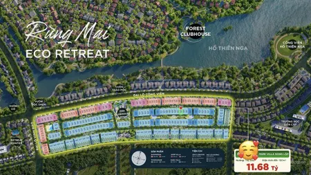 Em luân cần bán biệt thự song lập eco retreat 180m2 giá 11,68 tỷ gốc cđt ko chênh, 2 mặt tiền ạ