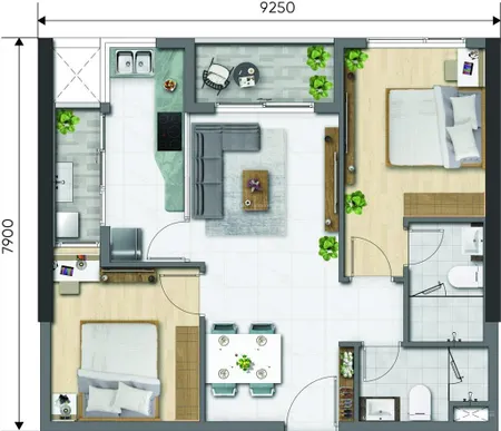 Bán căn hộ d aqua view bến bình đông, p14, q8, tp. hcm, diện tích 68,77m2 giá 4tỷ6 full 102%