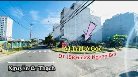 Bán góc 2 mt nguyễn cơ thạch và sơn thuỷ đông 3, ngang 8,2 m gần bãi tắm sơn thuỷ 165m2