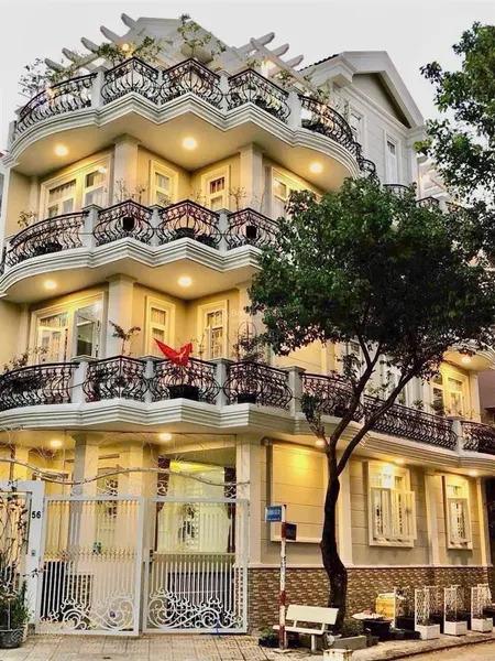 Bán biệt thự góc 2 mt đường võ thị đặng kdc tân quy đông sát pmh q7 giá 26 tỷ tl 6x18m hầm 3 lầu st