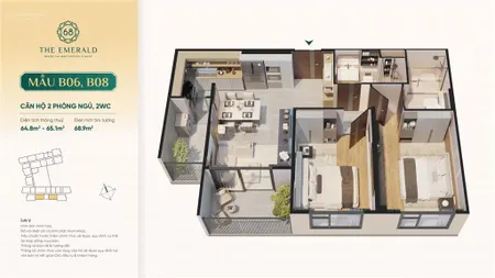 Chỉ 10 triệu/tháng sở hữu 2pn view sông sài gòn | the emerald 68