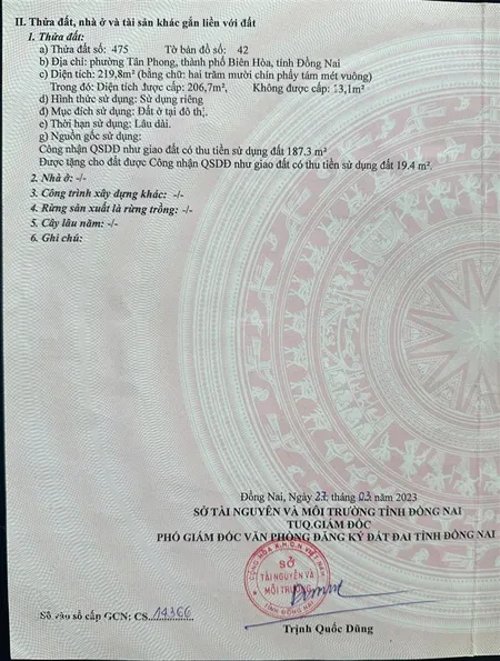 Cho thuê nhà tại số 83/2/2, khu phố 2, phường tân triều, tỉnh đồng nai.