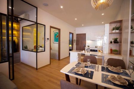 Cho thuê căn hộ 51m2 2PN 1WC có rèm tầng đẹp view thoáng giá 8 triệu ở ngay. LH 0907174838