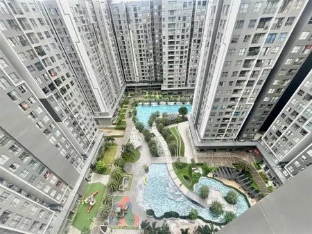 View hồ bơi nhà mới cho thuê căn hộ 59m2 westgate an gia, tiện ích resort 5 sao