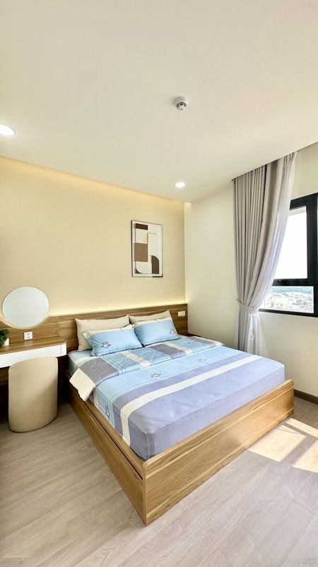 Cho thuê cc Habitat GD3, căn góc, hướng đông nam, 80m2, 2pn2wc, mới 100% miễn pql 1 năm, 15tr/tháng
